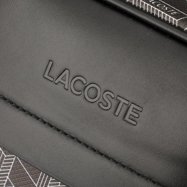 Сумка через плече Lacoste Monogram чорний