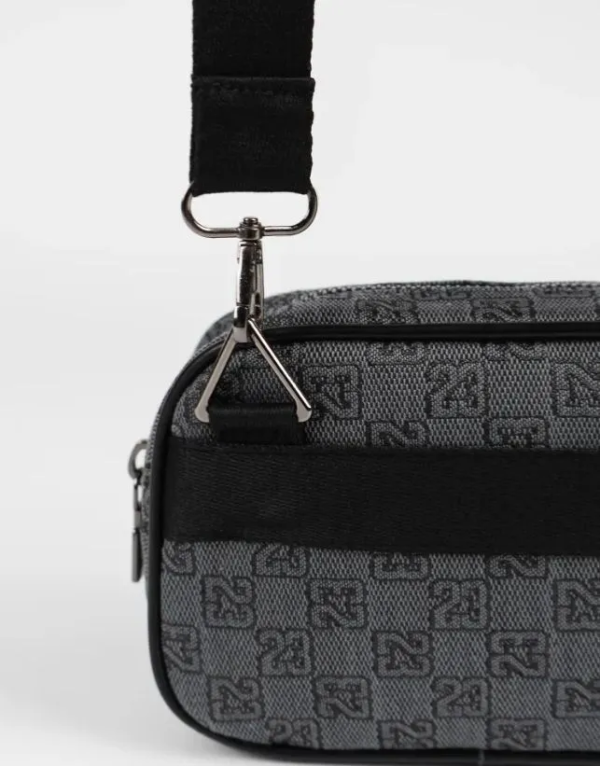 Сумка через плече Jordan Monogram Mini месенджер сірий/чорний