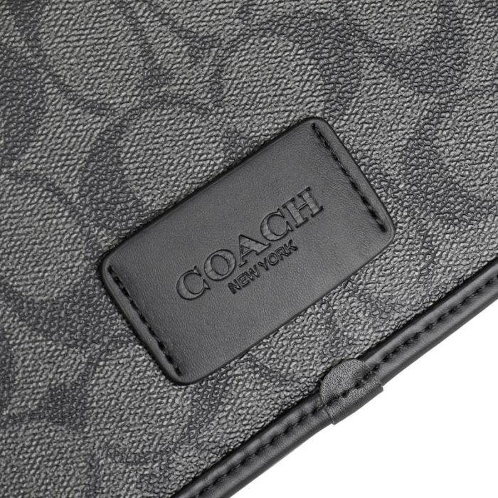 Сумка Coach Charter Slim Crossbody Black/Grey чоловіча