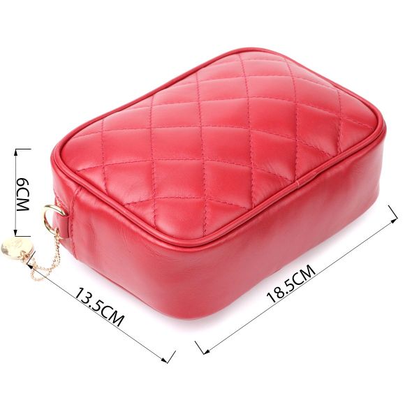 Сумка в ромбы из натуральной кожи Tony Perotti 20838_1 (CA006-01DR dk red) Красный