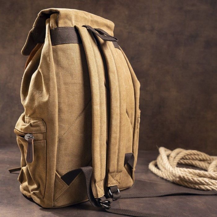 Рюкзак текстильный походный Vintage 20134 Коричневый