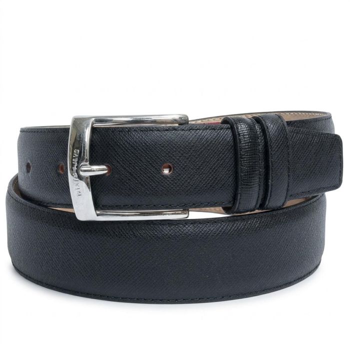 Мужской ремень из натуральной кожи Tony Perotti 2860 nero (90341) Черный