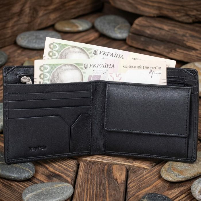 Мужское портмоне Tony Perotti Cortina 5047 nero (90184) Черное