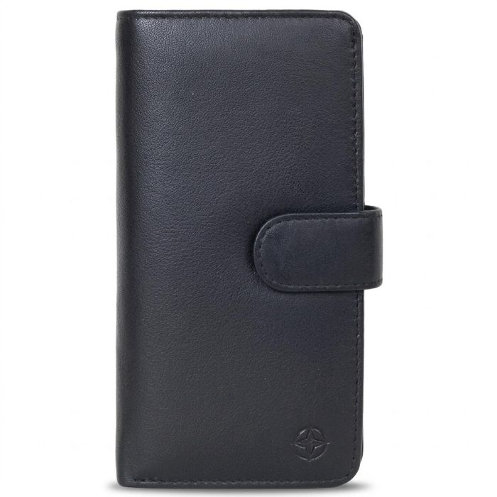 Вертикальное портмоне Tony Perotti из натуральной кожи Cortina 5074 nero (90239) Черное
