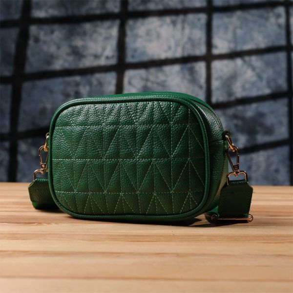 Сумка для женщин из натуральной кожи Vintage 22900 Зеленый