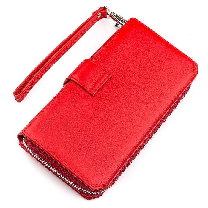 Кошелек женский ST Leather 18456 (SТ228) очень красивый Красный