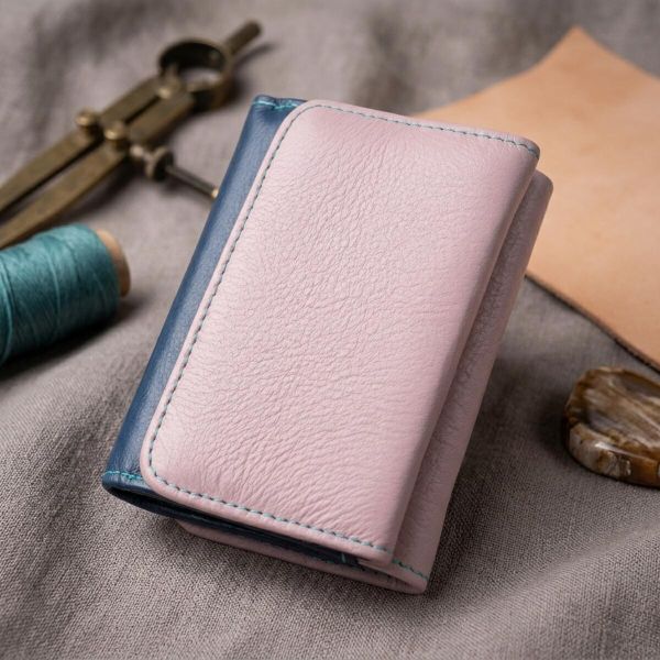 Практичный кошелек для девушек из натуральной кожи ST Leather 22496 Разноцветный