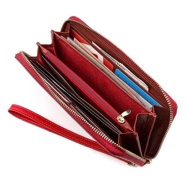 Кошелек женский ST Leather 18397 (S4001A) на молнии Красный