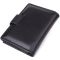 Компактный мужской бумажник вертикального формата из натуральной кожи ST Leather 23095 Черный