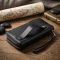 Мужской клатч на два отделения из натуральной кожи ST Leather 22531 Черный