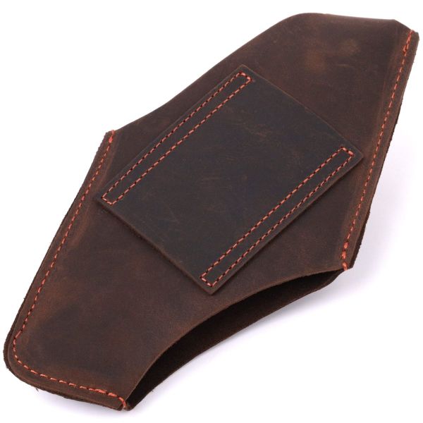 Оригинальный чехол для телефона из натуральной винтажной кожи Vintage sale_15058 Коричневый