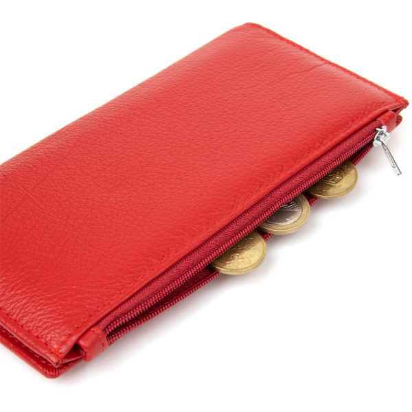 Женский кожаный кошелек ST Leather 19381 Красный