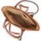 Вместительная женская сумка на лето из качественного текстиля Vintage sale_15137 Коричневый