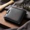 Гаманець чоловічий середнього розміру з натуральної шкіри ST Leather 22473 Чорний