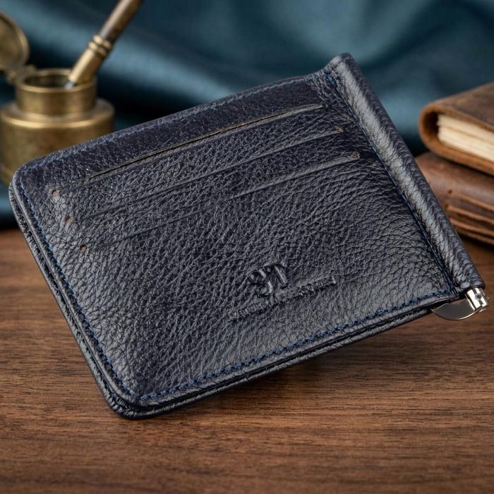 Практичный зажим для мужчин на магните ST Leather 18939 Синий