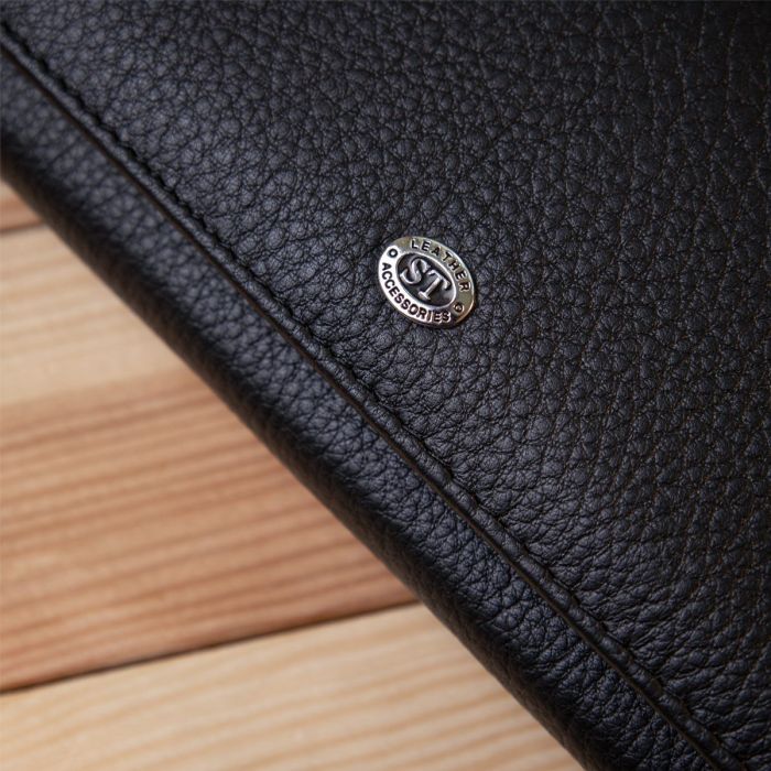 Добротный женский кошелек ST Leather 19375 Черный