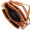 Практичная женская сумка на три отделения из натуральной кожи sale_15123 Vintage Рыжий