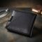 Чоловічий гаманець середнього розміру з натуральної шкіри ST Leather 22484 Чорний