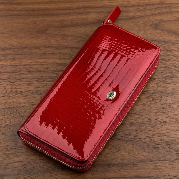 Кошелек женский ST Leather 18436 (S7001A) вместительный Красный