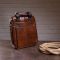 Деловая мужская сумка кожаная Vintage 14789 Коричневая