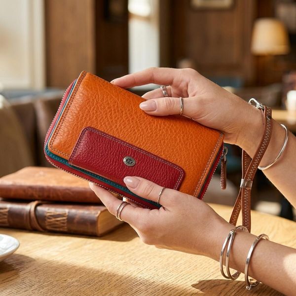 Кошелек женский ST Leather 18441 (SB55-5) вместительный Красный