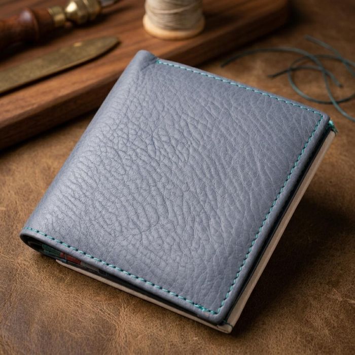 Кошелек женский с оригинальной монетницей из натуральной кожи ST Leather 19507 Разноцветный