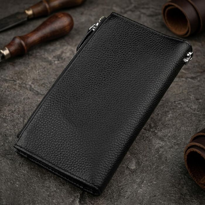 Гаманець ST Leather 18383 (ST420) надійний Чорний
