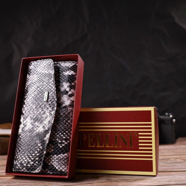 Женский кожаный кошелек для карт купюр и монет CANPELLINI 21692 Разноцветный