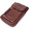 Отменная мужская сумка на пояс из натуральной кожи Vintage 22564 Коричневый