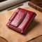 Лакированный кошелек для женщин среднего размера из натуральной кожи ST Leather 22685 Красный