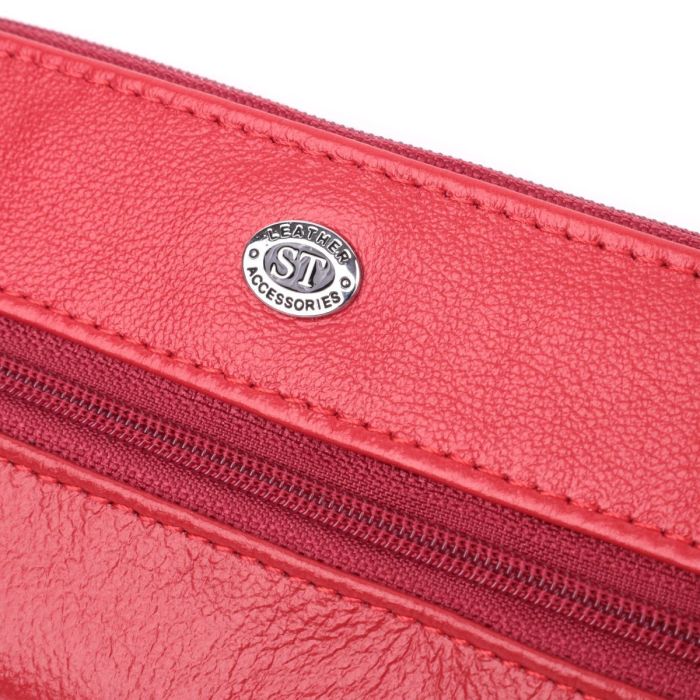 Оригинальная ключница из натуральной кожи ST Leather 22509 Красный