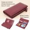 Современный кошелек-клатч для стильных женщин из натуральной кожи ST Leather 22534 Бордовый