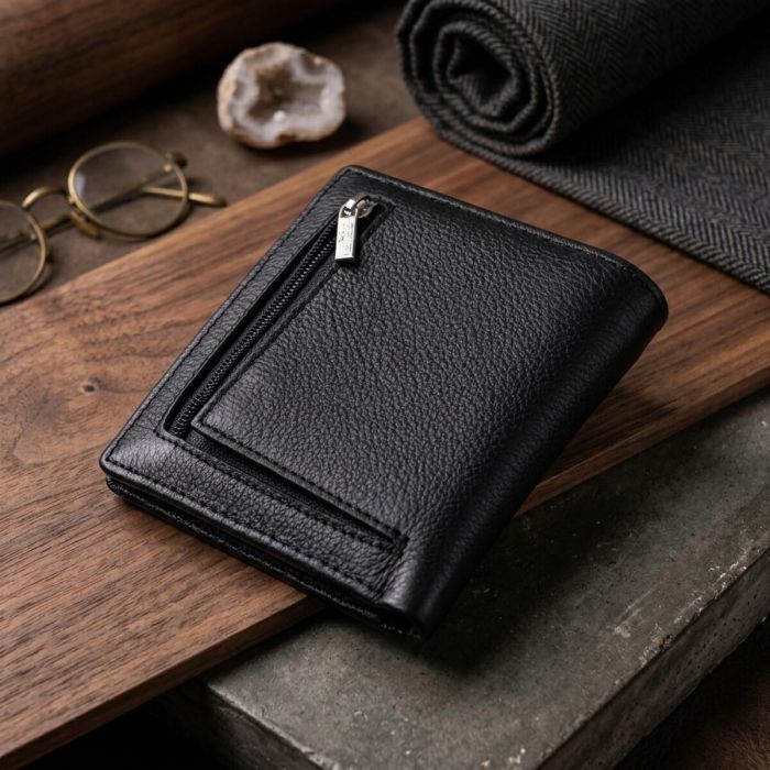 Жіночий гаманець в класичному чорному кольорі ST Leather 19466 Чорний