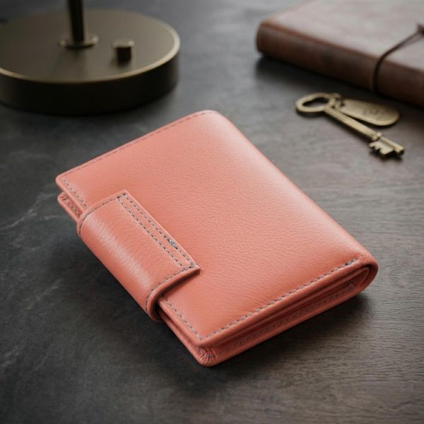 Кошелек из натуральной кожи для женщин с интересной монетницей ST Leather 19447 Оранжевый