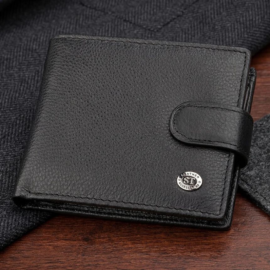 Мужской кошелек ST Leather 18311 (ST103) Черный