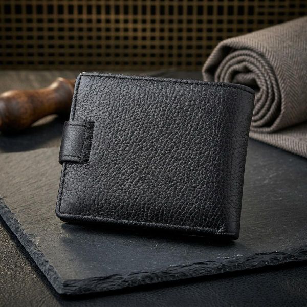 Мужской кошелек ST Leather 18316 (ST114) кожаный Черный