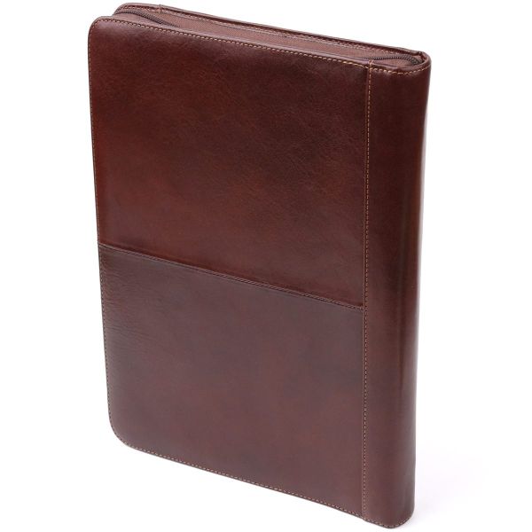 Папка с блокнотом из гладкой натуральной кожи Tony Perotti 20849_1 (1278L moro) Коричневая