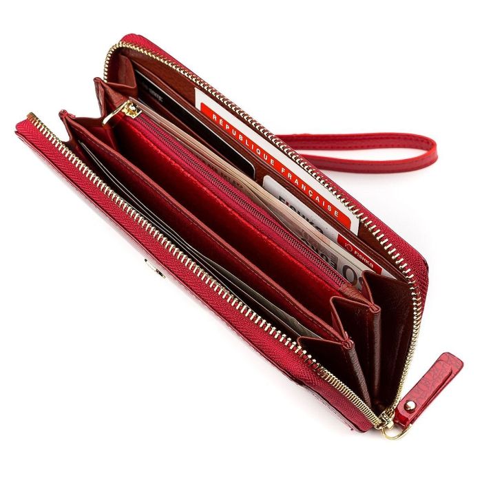 Кошелек женский ST Leather 18397 (S4001A) на молнии Красный