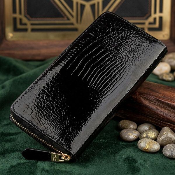 Кошелек женский ST Leather 18437 (S7001A) натуральная кожа Черный
