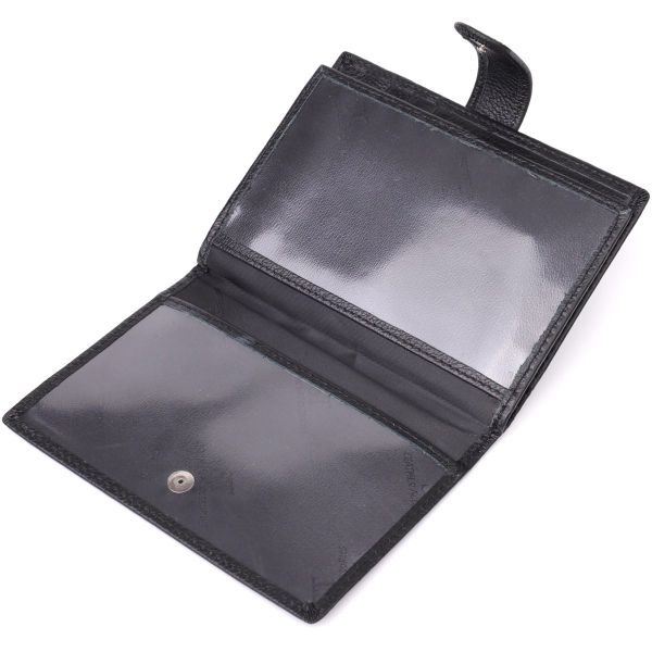 Вместительная обложка на документы унисекс из натуральной кожи ST Leather 23116 Черный