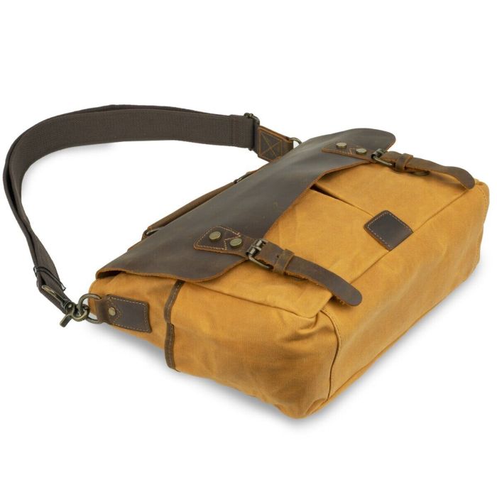 Деловой портфель в сочетании с кожей Vintage 20120 Рыжий