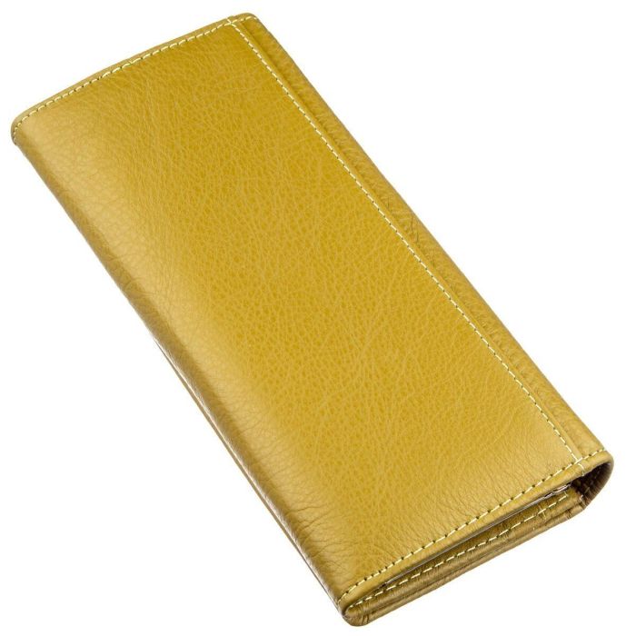 Классический кошелек для женщин на магните ST Leather 18871 Горчичный
