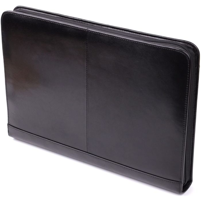 Оригинальная папка с блокнотом из гладкой натуральной кожи Tony Perotti 20850_1 (1278L nero) Черный