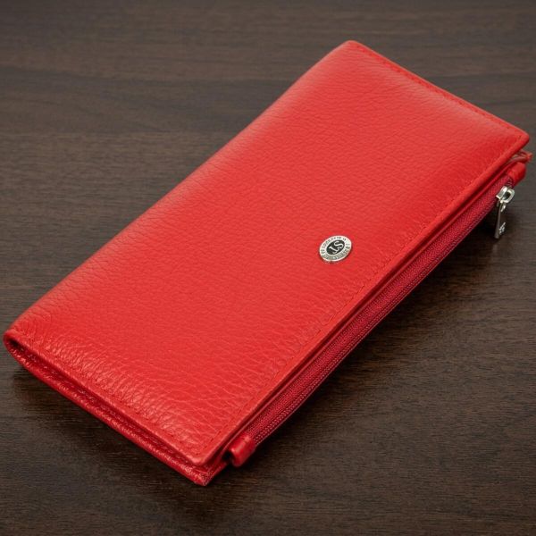 Женский кожаный кошелек ST Leather 19381 Красный