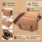 Большая сумка для ноутбука с клапаном из текстиля 21242 Vintage Коричневая