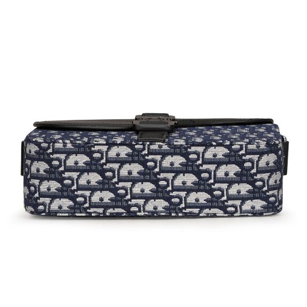 Сумка Dior Saddle Messenger чоловіча Black/Blue