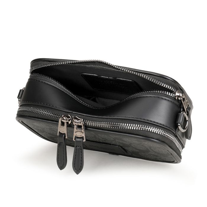 Сумка Coach Charter Slim Crossbody Black/Grey чоловіча