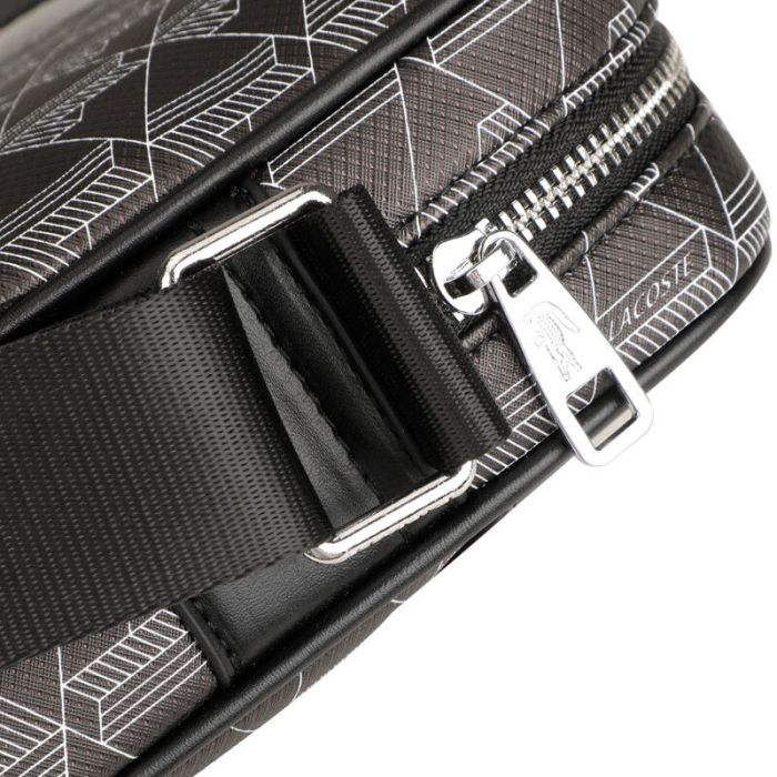 Сумка через плече Lacoste Monogram чорний
