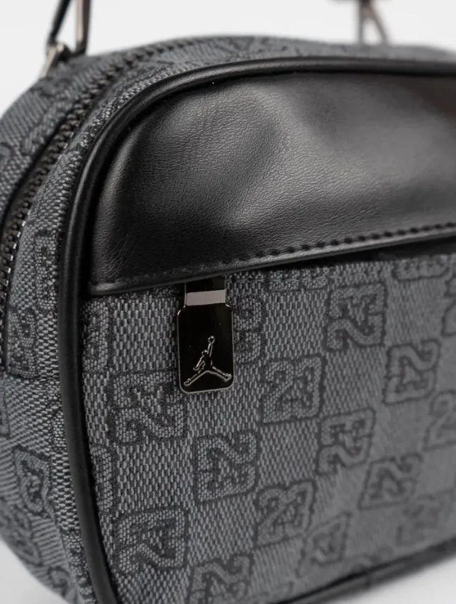 Сумка через плече Jordan Monogram Mini месенджер сірий/чорний