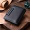 Портмоне для женщин в классическом цвете с интересной монетницей ST Leather 19449 Черный